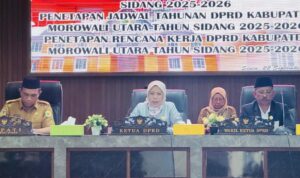 Rapat Paripurna DPRD Morowali Utara 2025-2026 Ketua DPRD Morowali Utara pimpin rapat paripurna pembukaan masa sidang I tahun 2025-2026